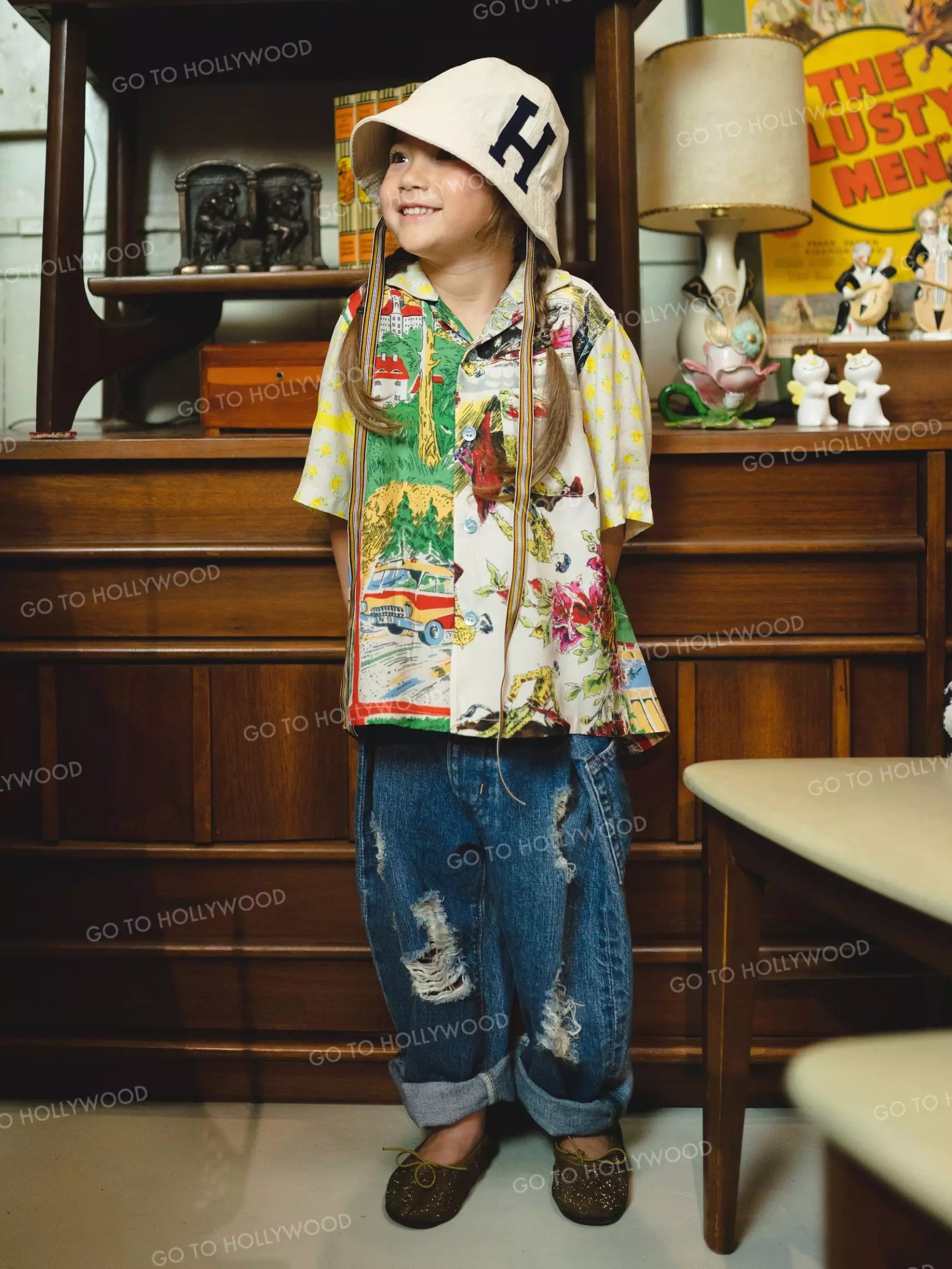 GTH KIDS Denim Wrap Vintage Pants