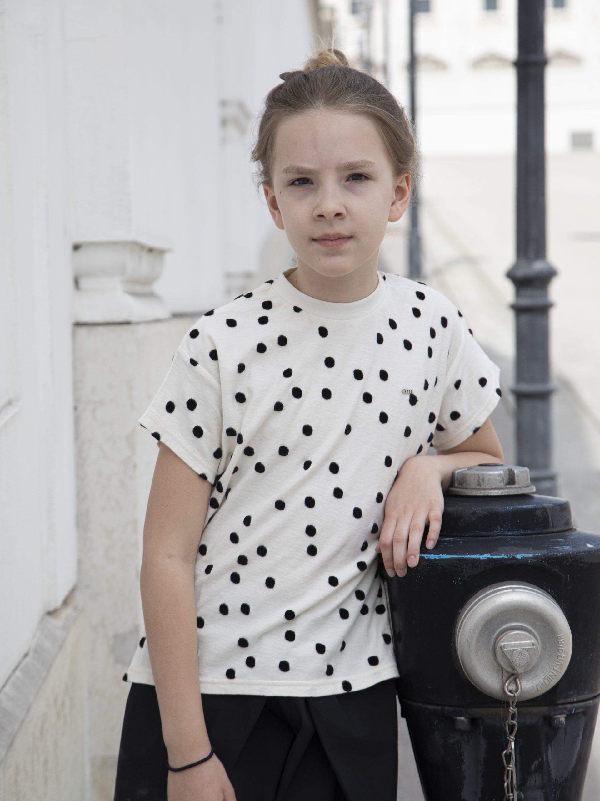 FITH KIDS Dot Jacquard T-shirt