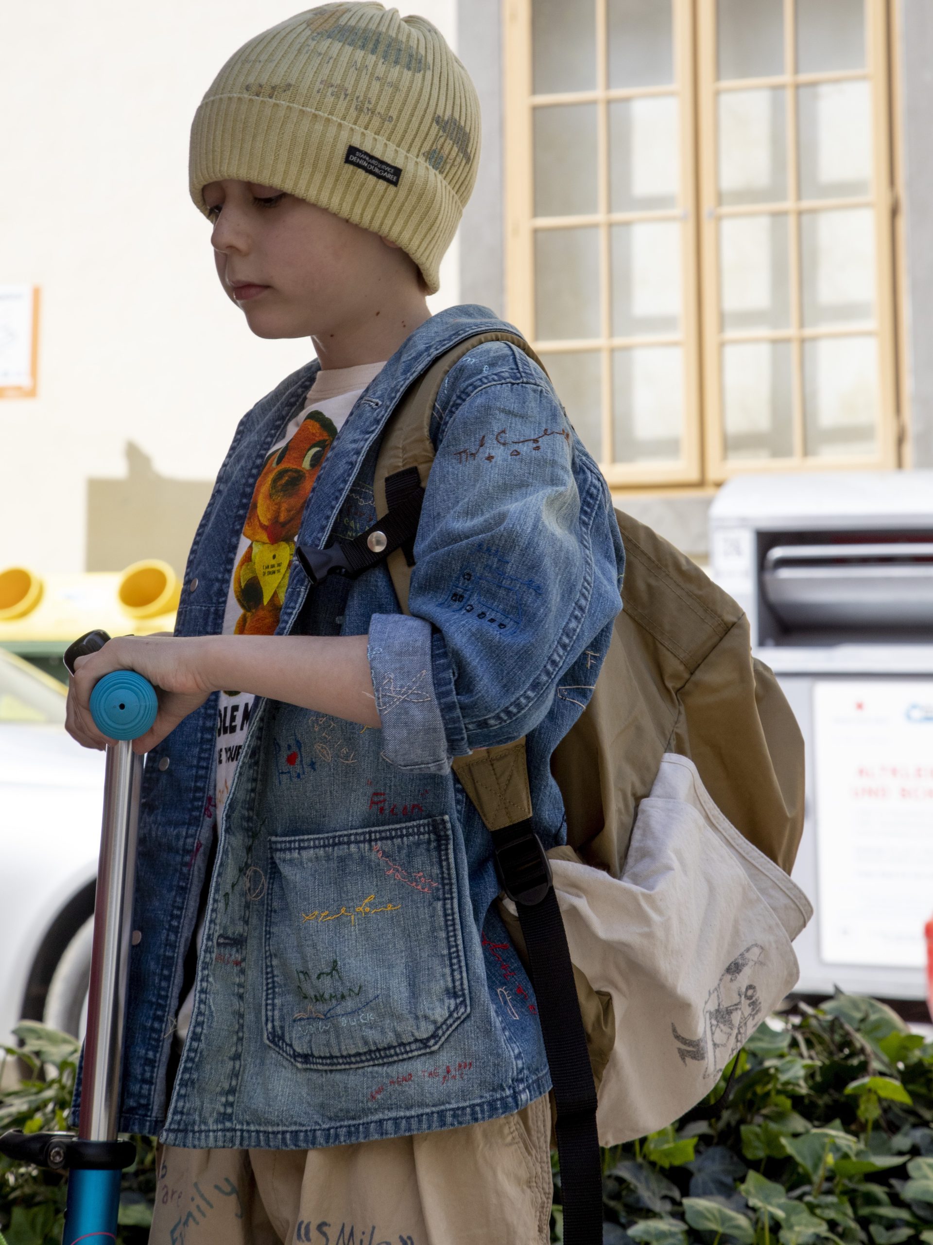 DD KIDS 8OZ denim hand embroidered jacket