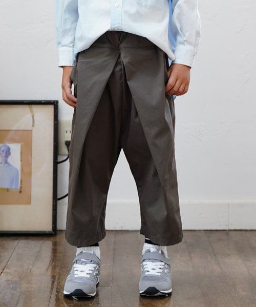 FITH KIDS COOLMAX Pique Stretch Center Tuck Sarouel Long Pants