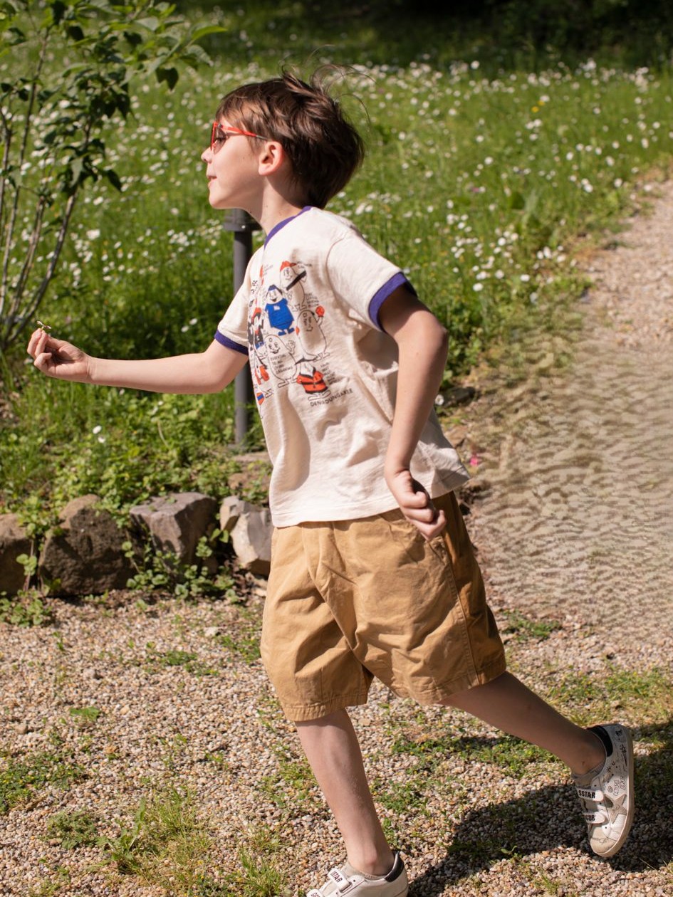 GTH KIDS High count chino one tone shorts