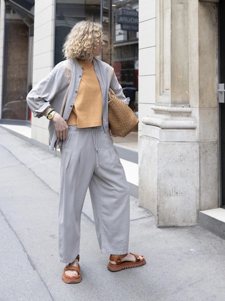 GTH Raw Silk Pants