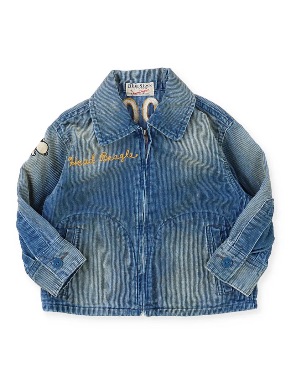 DD Kids Indigo Corduroy SNOOPY Jacket