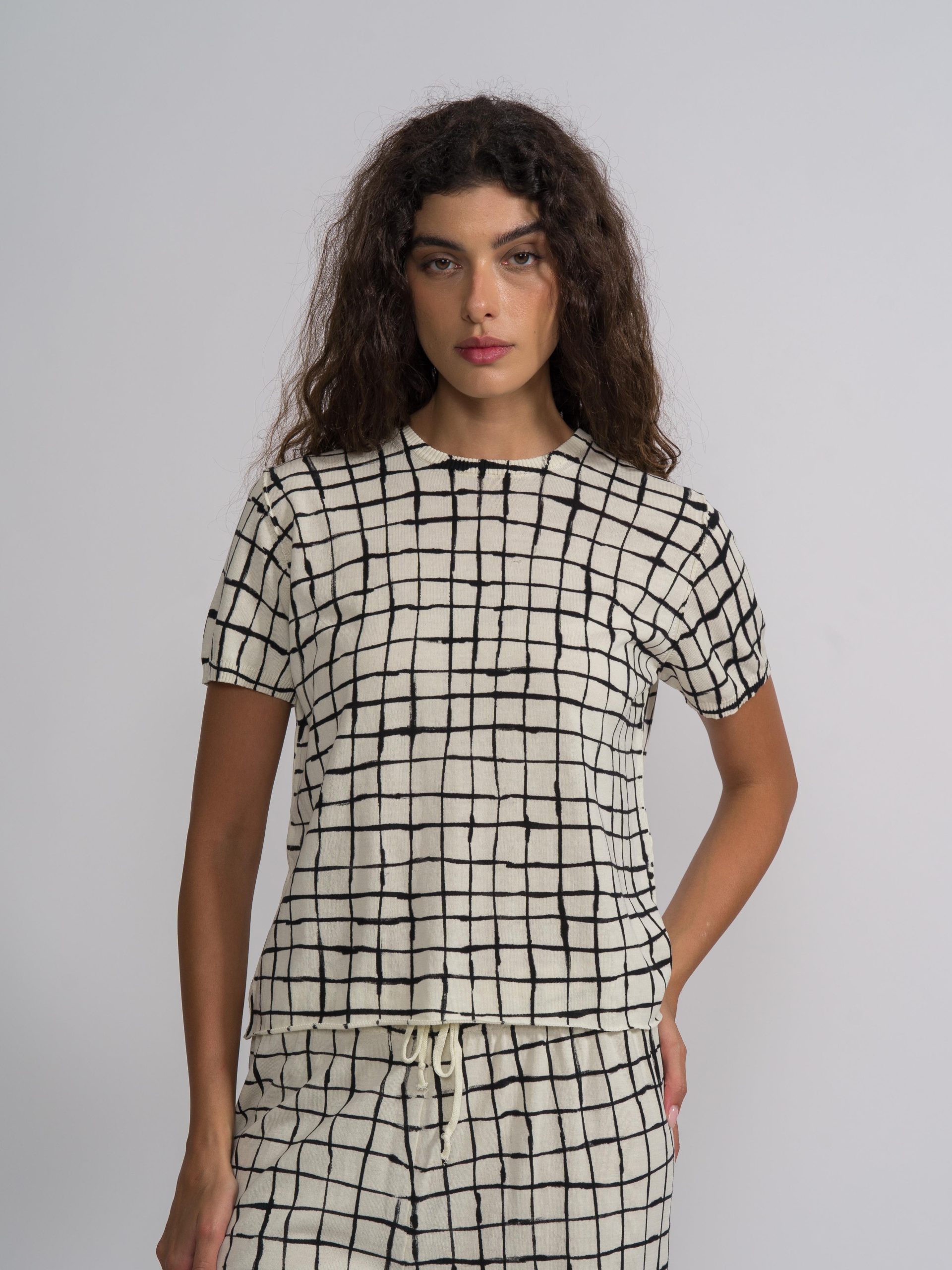 MJW Check Sweater