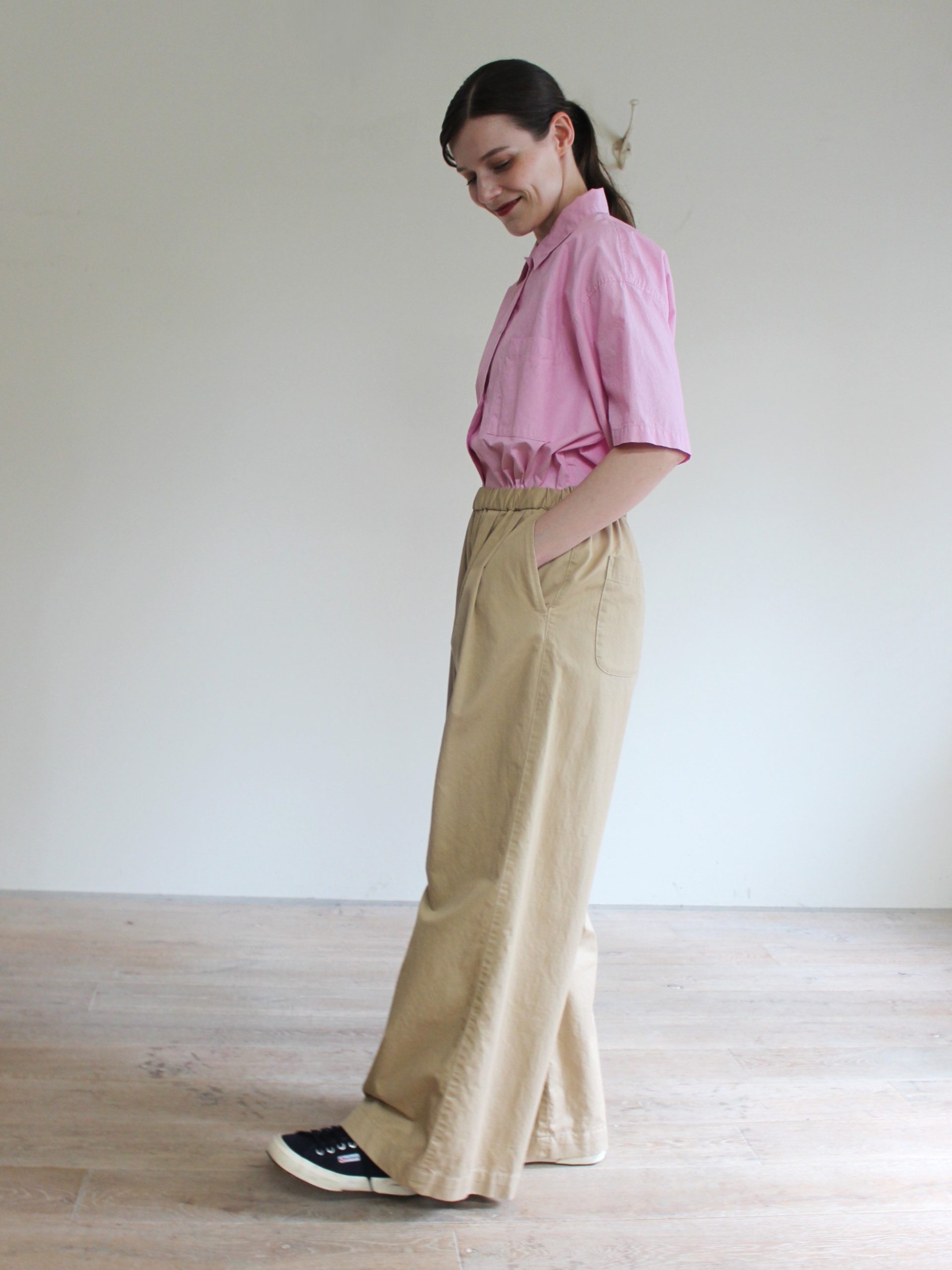 Organic Cotton Twill Relaxed Fit Pants