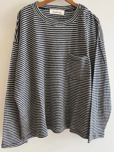 Linen Stripe Jersey Tee