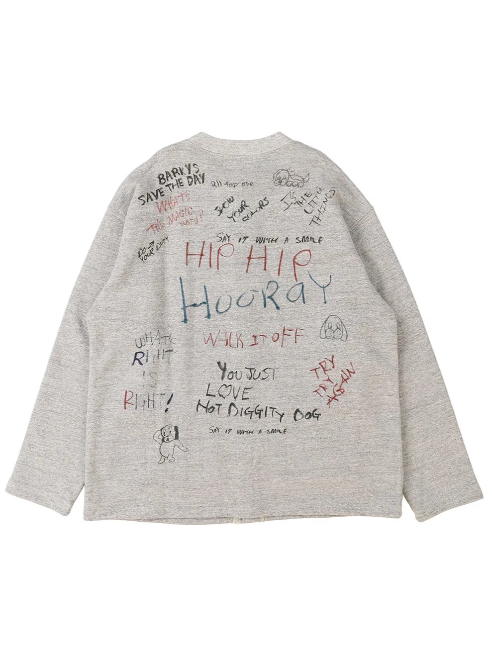 PENNIE Scribble Sweat Cardigan