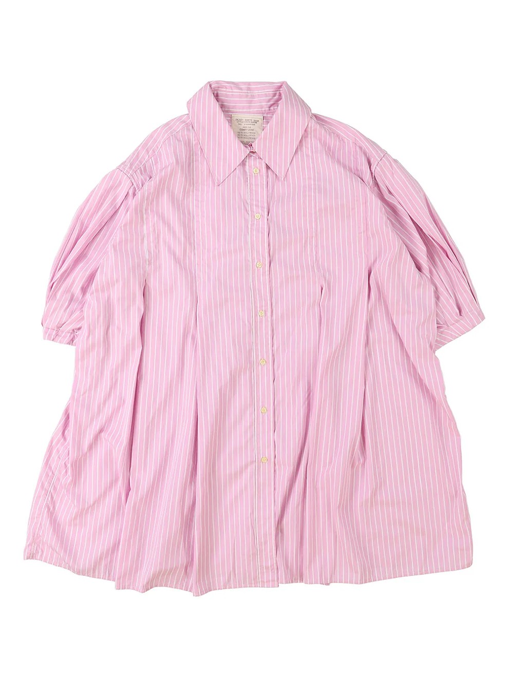 Typewriter Cloth Switched Design Shirt Dress