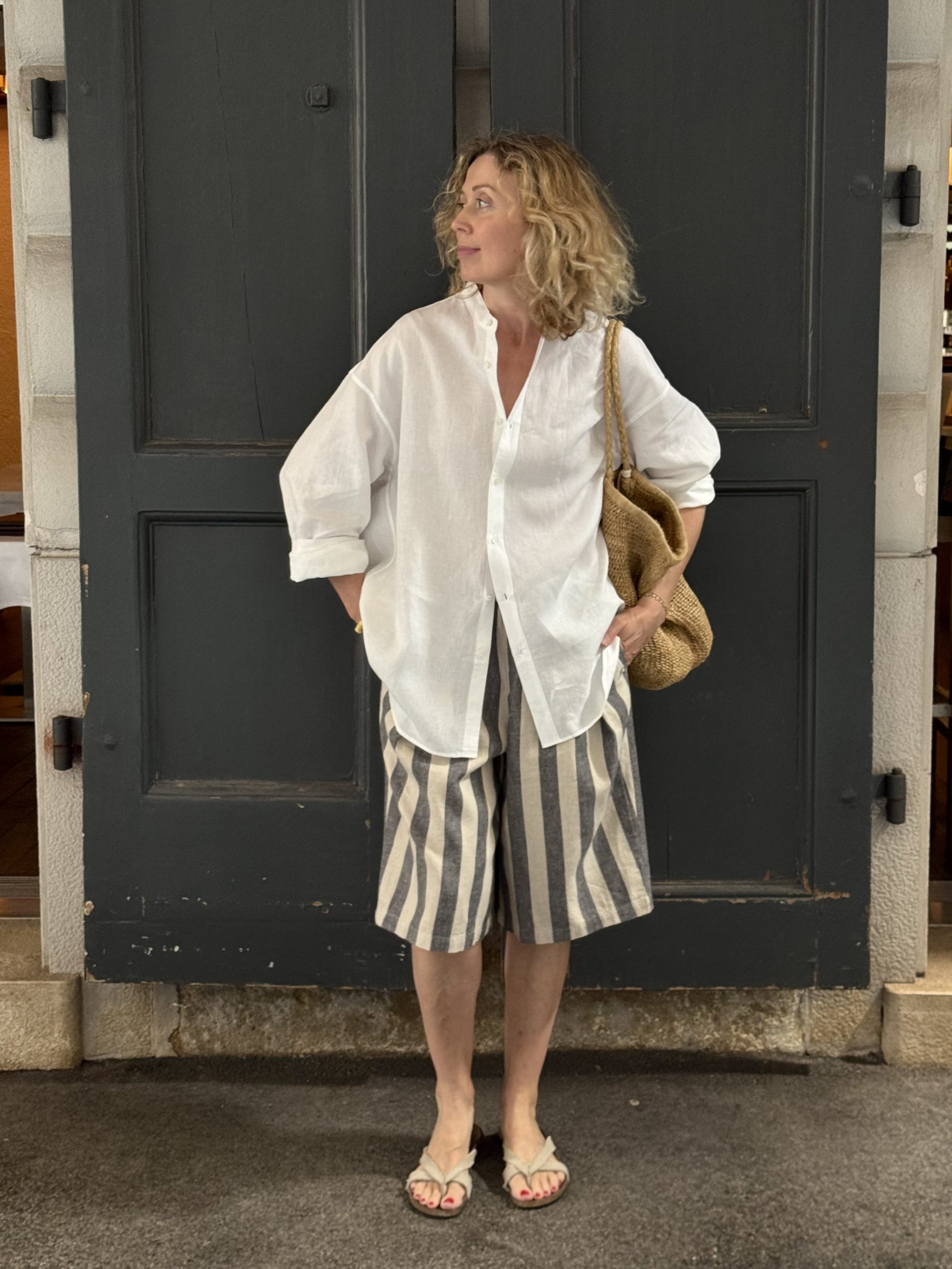 Relaxing Cotton Linen Twill Shorts