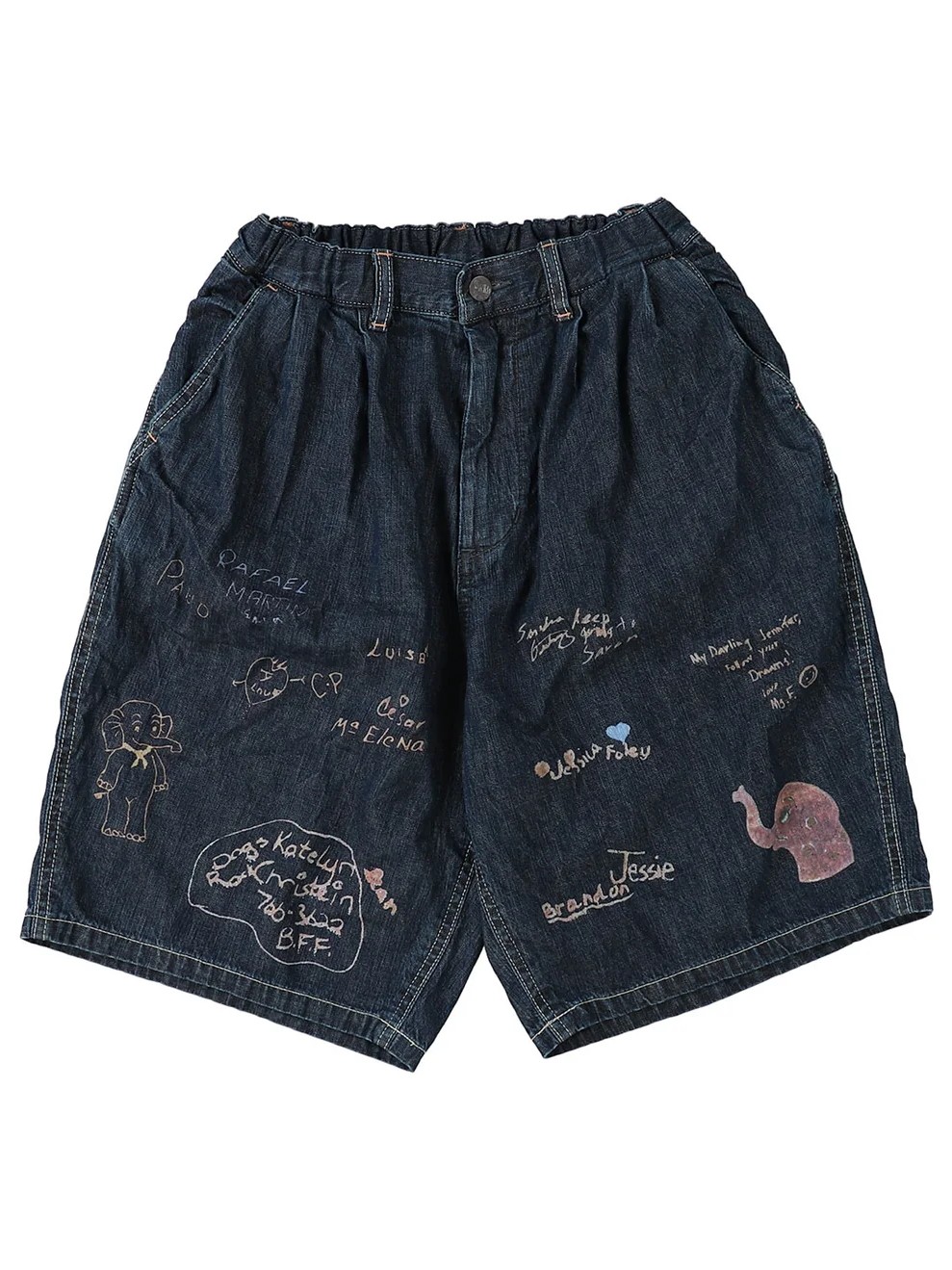 8oz Denim Scribble Shorts